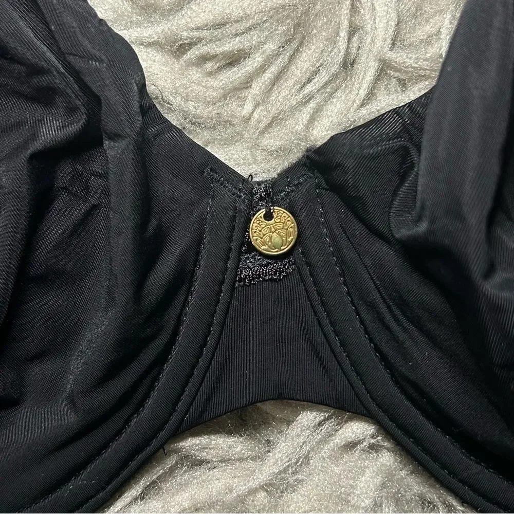 NEW Natori Pure Luxe Balconette black bra size 36D - Picture 4 of 8
